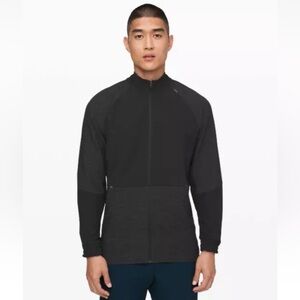 Lululemon License to Train Track Jacket XL Black/Heathered Black M3BNYS